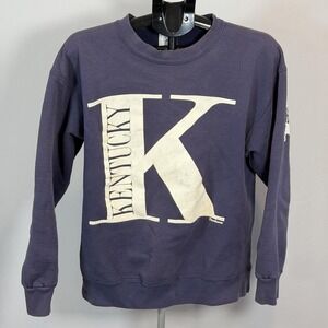 Vintage Kentucky Wildcats Sweatshirt Mens Large Blue NCAA College Basketball 90s